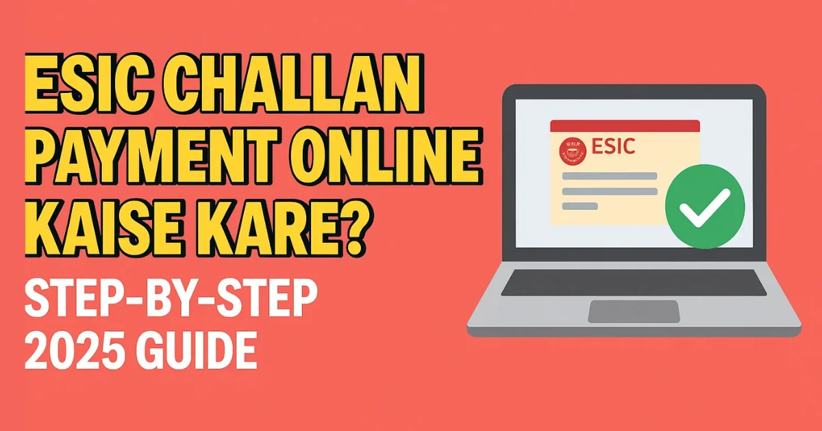 esic challan payment online